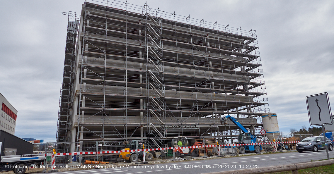 29.03.2023 - Baustelle REVO und Umgebung in Neuperlach